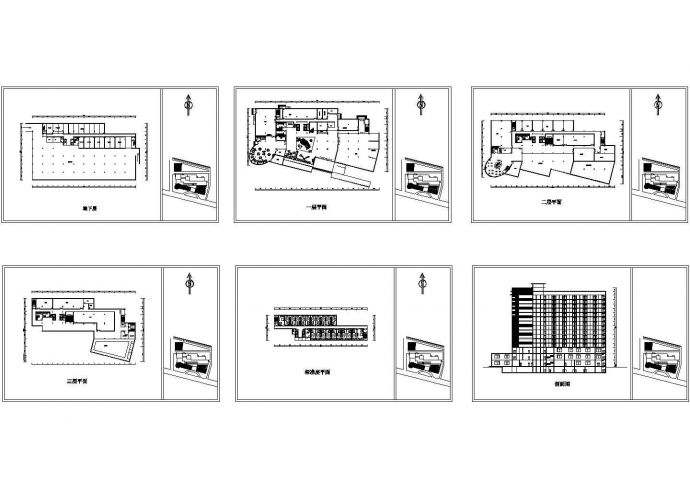 【广州】某酒店装修设计全套CAD方案图_图1