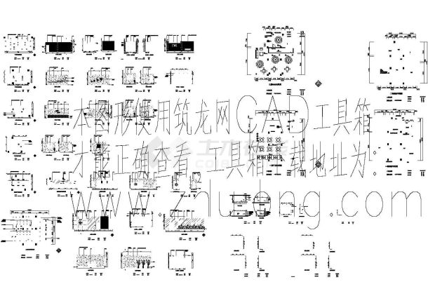 某酒楼装饰装修设计cad施工图-图一