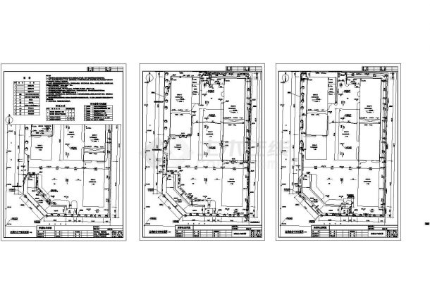 四川某机电设备公司厂区给排水管道工程设计CAD施工图-图一
