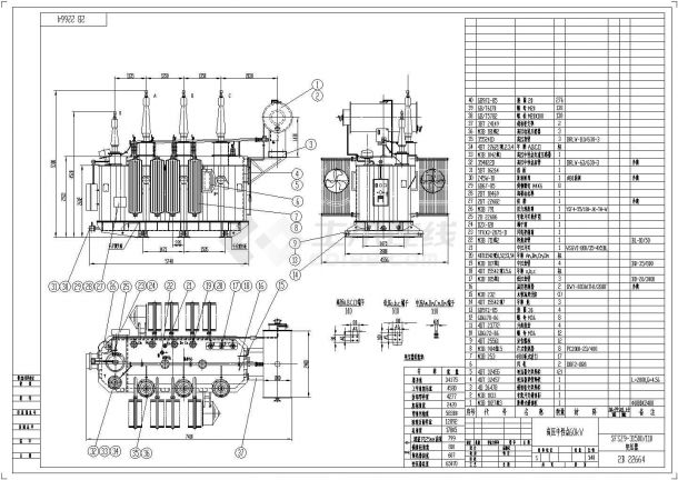 SFSZ9-31500_110变压器外形图-图一