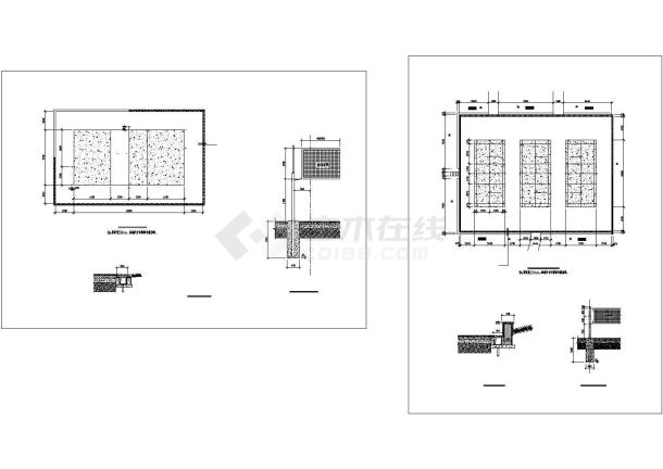 排球场羽毛球场施工图详图-图一