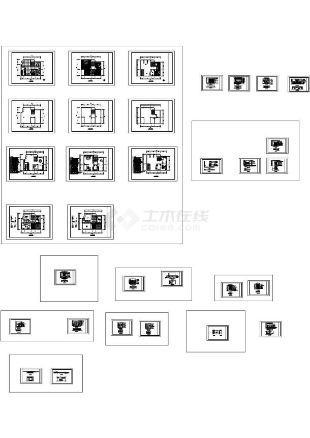 【苏州】某高档别墅装修施工CAD全套图纸-图一