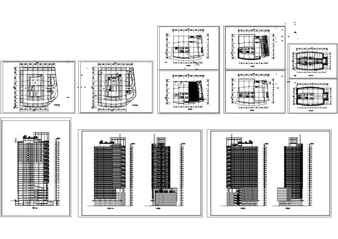 办公楼设计_【上海】某酒店办公楼建筑设计CAD全套图纸_图1