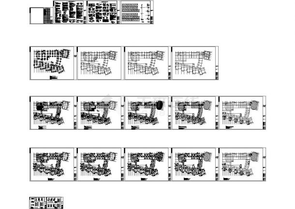 [山东]三层框架结构幼儿园结构CAD施工图-图一