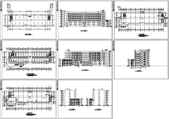 某城市高校教职工宿舍寝室楼建筑设计施工CAD方案图_图1
