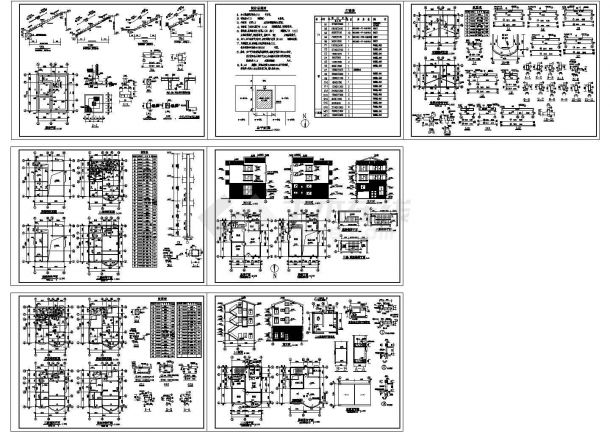 某城市内秀山花园住宅小区建筑设计施工方案CAD图纸-图一