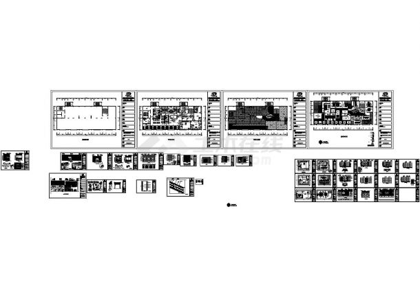 [湖南]590㎡茶楼装修设计施工图-图一