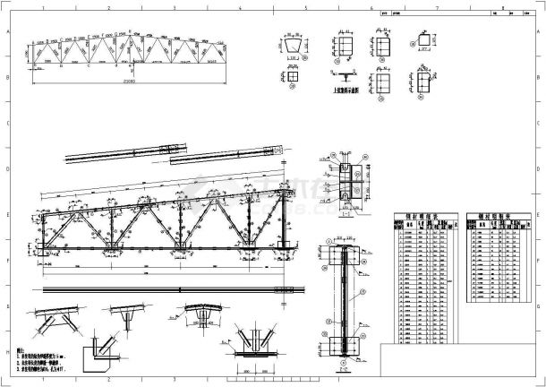 某21米跨钢屋架课程设计-图一