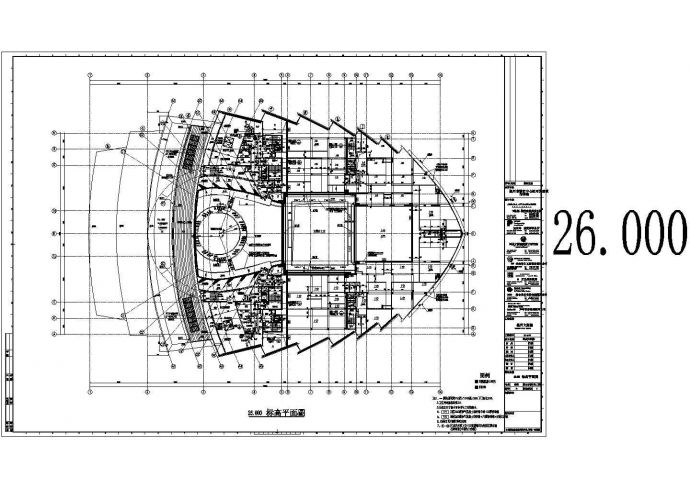 浙江温州大剧院全套建筑设计CAD施工图_图1