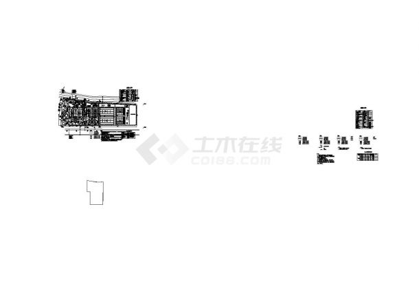 上海某区污水厂全套施工设计cad图纸（含AAO反应池工艺流程图）-图一