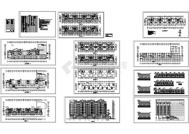银川市某11层大型商住楼电气设计CAD施工图-图一