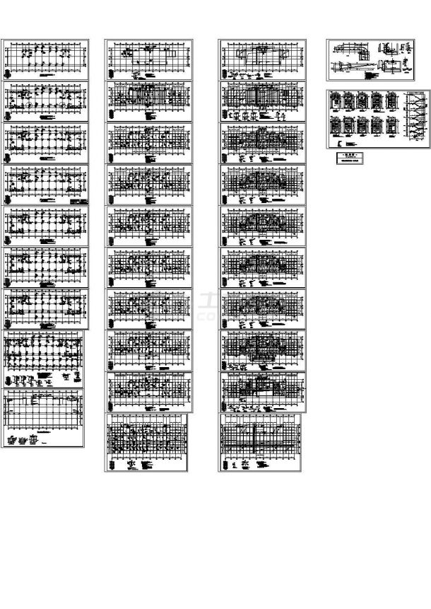 某高层剪力墙结构住宅楼设计cad全套结构施工图（甲级院设计，31张图）-图一