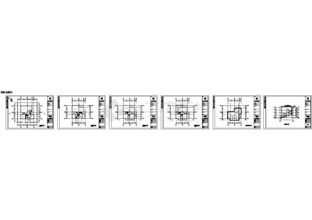 某度假村多层框架结构别墅设计cad全套建筑施工图（含设计说明，含结构设计，含效果图，含楼梯计算书）-图一