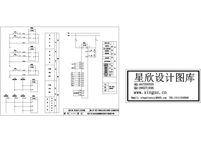 某型号电容器测控保护外围接口电气原理示意设计工艺CAD图纸_图1