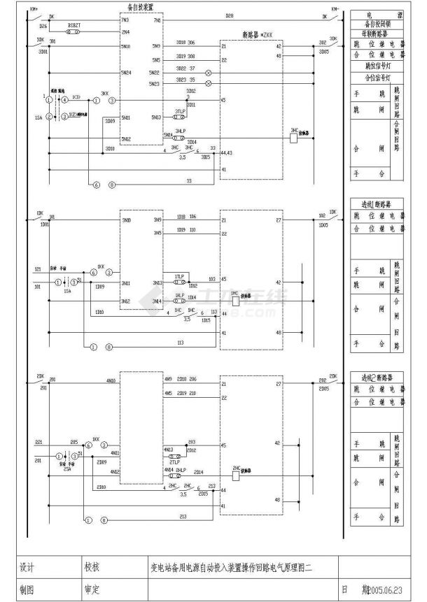 380V变电站设备电气设计CAD施工图-图一
