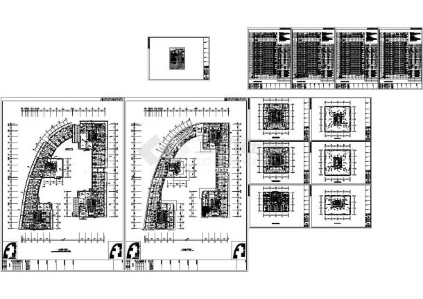 福建某写字楼消防电气设计CAD图-图一