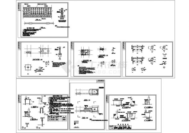 某工厂单层框架结构大门设计cad全套建筑施工方案图（含设计说明，含结构设计）-图一