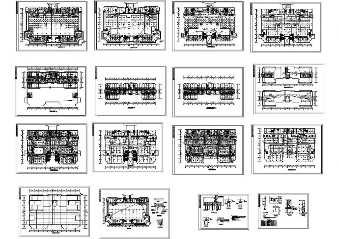 星级酒店电气设计施工CAD图纸_图1