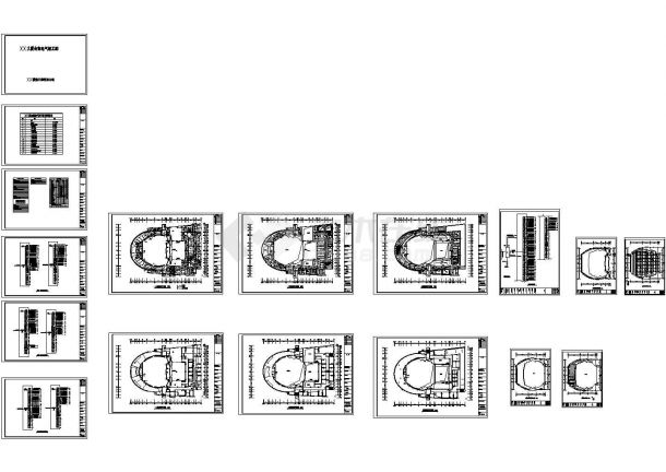 [景德镇]大厦会堂电气施工CAD图纸-图一