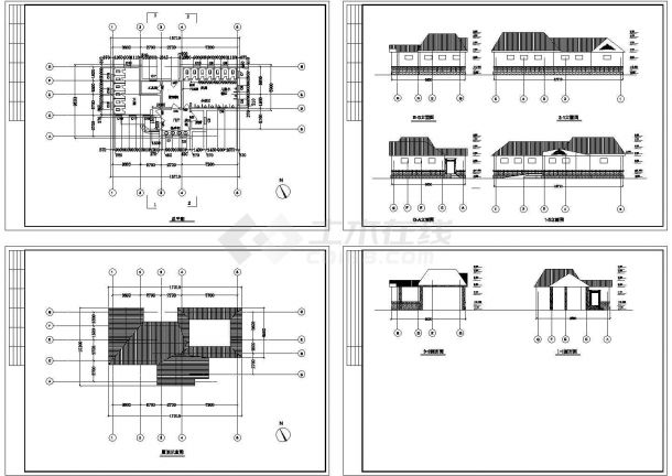 【辽宁】某城市公厕建筑设计施工CAD全套图纸-图一