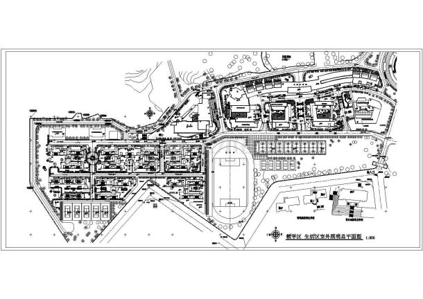 市区大学宿舍配电及照明布置图-图二