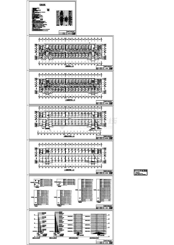 五层宿舍楼全套电气Cad设计图-图二