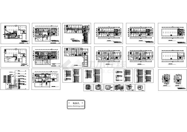 山东某七层大酒店电气施工CAD图纸-图一