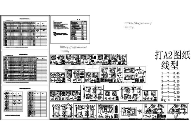 某酒店客房水施图【客房平面图 卫生间给排水平面图 系统图】23张cad-图二