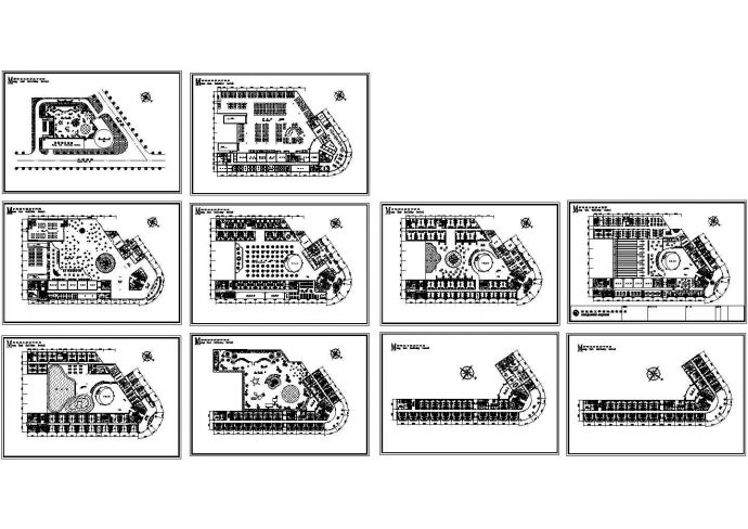 某城市梦海假日酒店建筑初步完整设计施工方案CAD图纸_图1
