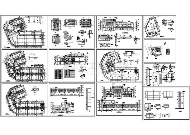 某市区大型高档星级酒店建筑设计施工方案CAD完整图纸-图一