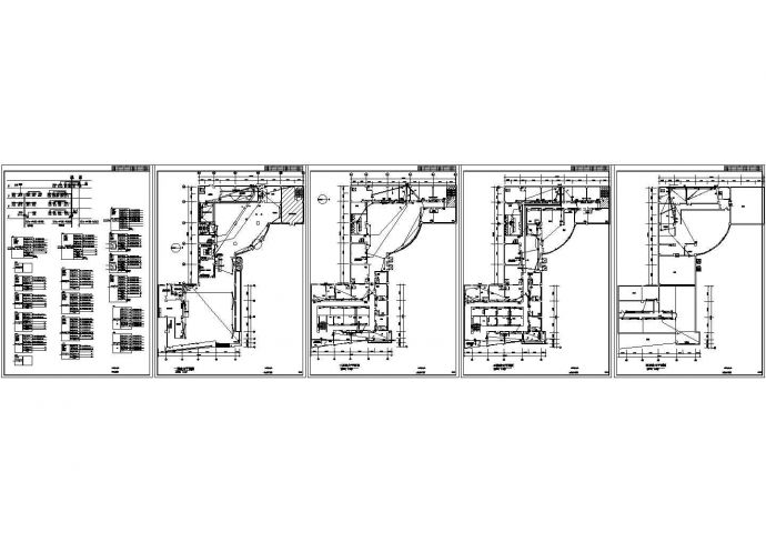 某四层餐饮楼强电CAD图纸_图1