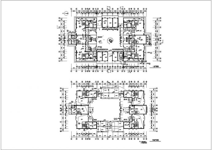 城市花园现代小院住宅房建筑方案设计施工CAD图纸_图1