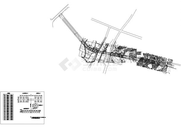 某 市鸿福桥（2×125m）钢管砼拱桥设计cad图纸-图一