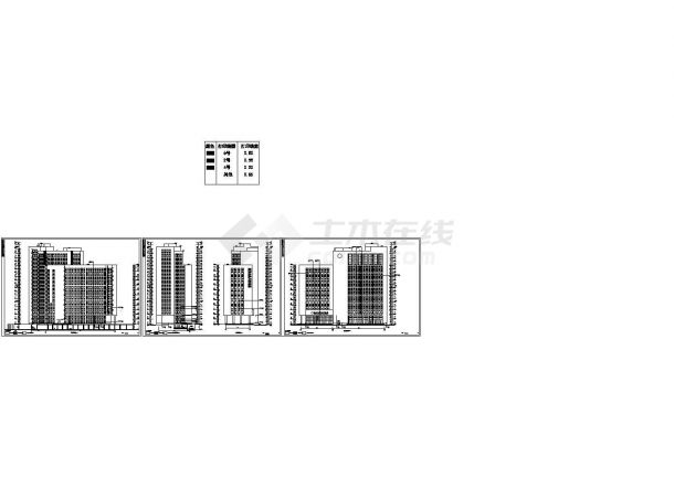 某17层现代综合医院大楼设计cad全套建筑施工图（含设计说明，带效果图）-图二