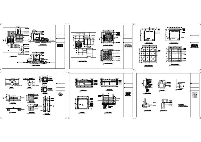 某休闲小广场景观绿化设计cad施工节点详图（标注详细）_图1