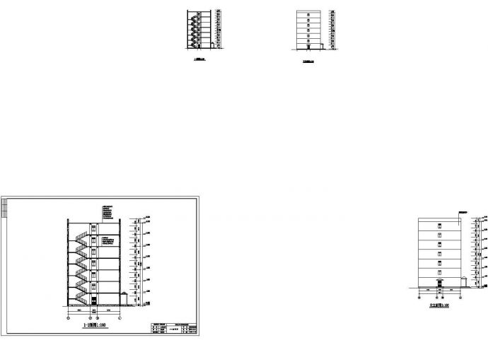 土木工程毕业设计_七层框架学生公寓本科毕业设计cad(含计算书建筑结构图)._图1