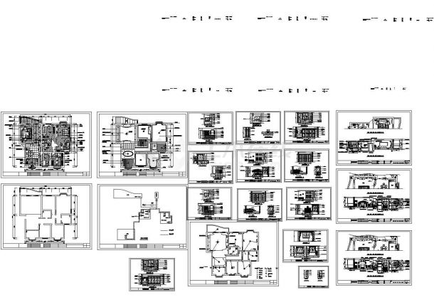 某地区高档小区高层套房住宅楼建筑施工CAD图纸-图一