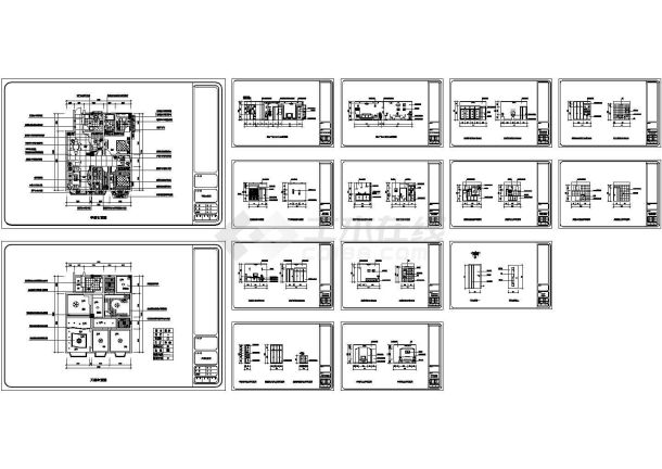 【重庆】某家居住宅装修设计CAD全套图纸-图一