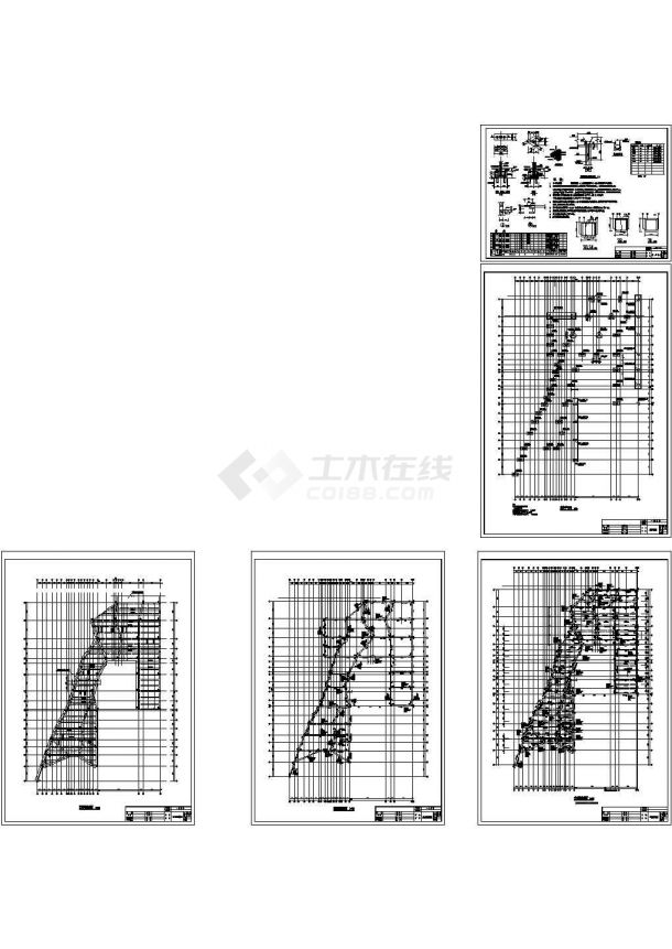 【北京】某小区架空层消防道路结构CAD全套图纸-图一