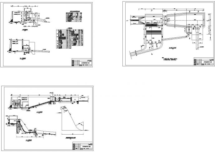 【海南】某小型电站前池设计CAD全套图纸_图1