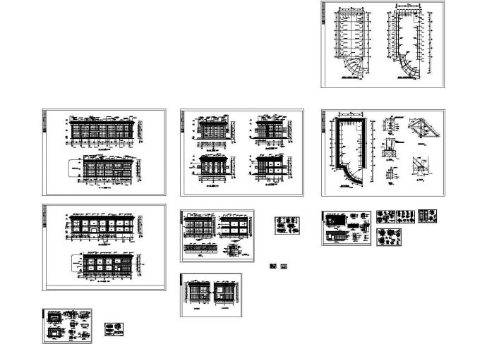 【南宁】某销售中心外装修竣工CAD全套图纸_图1