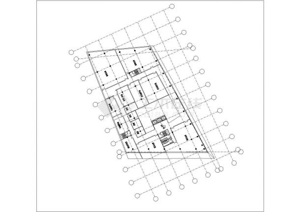 某东莞市民中心工人文化宫CAD五层平面图详细图-图一
