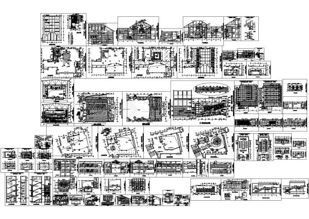 某市区鲤鱼洲大型商用宾馆综合大楼建筑设计CAD图纸-图一