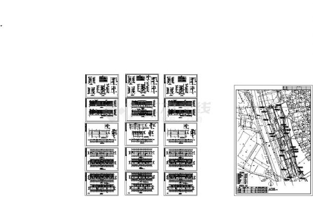广东某乡村综合楼建筑设计施工CAD全套图纸-图一