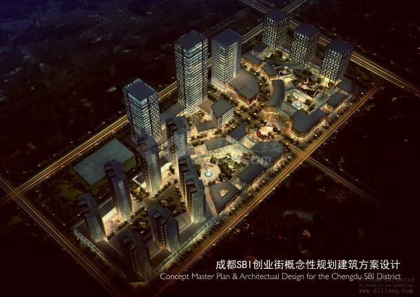 [四川]-成都SBI创业街概念性规划建筑方案-jpg-图二