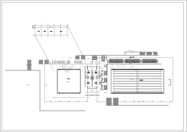 某游泳馆CAD构造完整剖面节点图-图一