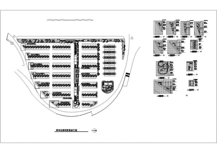 某停车场种植设计CAD完整构造节点剖面方案_图1