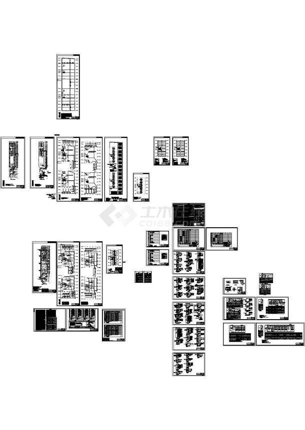 办公酒店平面电施CAD图纸-图一