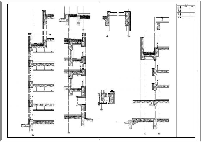 某宿舍墙身CAD完整构造施工图_图1