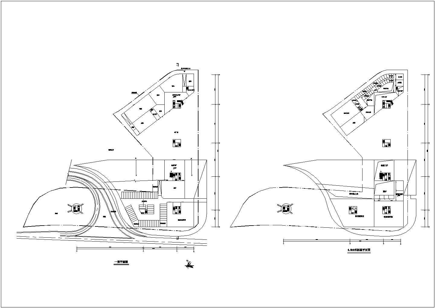 某深圳科技馆成果CAD全套完整设计各层平面图